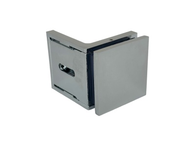 GC90-B1-CV Коннектор L-образный стена-стекло 90°, хром полированный