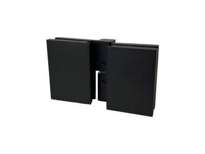 L-5204L Петля стекло-стекло 180°, с открытием наружу и автоподъемом, черный мат