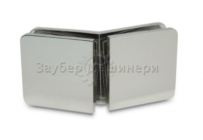 ZM-726, Коннектор стекло-стекло 135°, цвет полированный хром CP