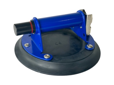 Присоска металлическая одинарная с подкачкой, грузоподъемность 240 кг, в чемодане