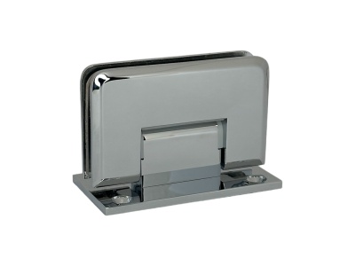 5219114 Петля Barcelona стекло/стена 90* с регулировкой, Т-образная с фаской, 8-12мм, полированный хром