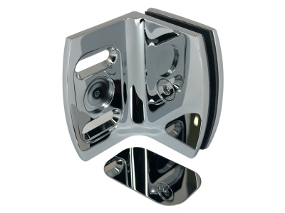 06860 31 Коннектор Atlantica стена-стекло 90° (с крышкой), полированный хром, Германия