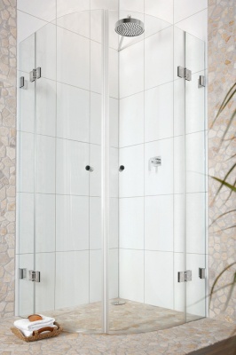 06483 31 Коннектор Wellness, стекло-стекло 90°, полированный хром, Германия