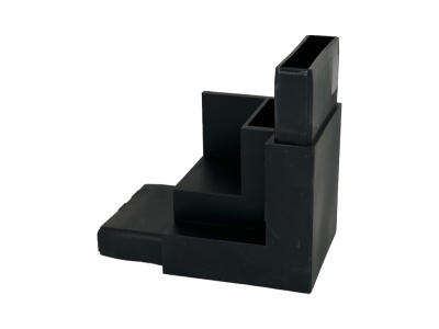 S001S-02 угловой коннектор - соединитель трека, матовый черный