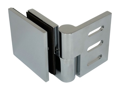 07195 31 Коннектор Milano Pur, стена-стекло 45° – 180° (с регулируемым углом), полированный хром, Германия