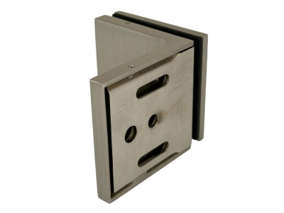 07490 55 Коннектор Milano Original, стена-стекло 90°, сатинированный никель, Германия