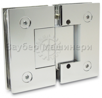 [ZM-303D] Петля душевая из латуни с регулир. 0 полож. (монтаж стекло-стекло 180°)