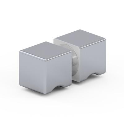 05030 31 Кноб комплект, квадратная, полированный хром, Германия