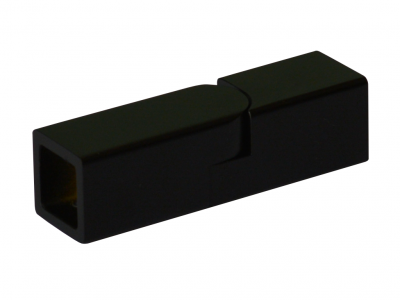 L-2745, Соединитель труба-труба, с произвольным углом 90°-180°, черный мат