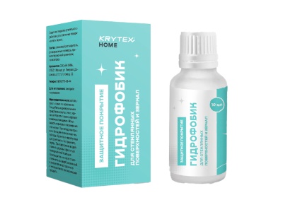 Водоотталкивающее средство KRYTEX гидрофобик для стеклянных поверхностей, 10 мл