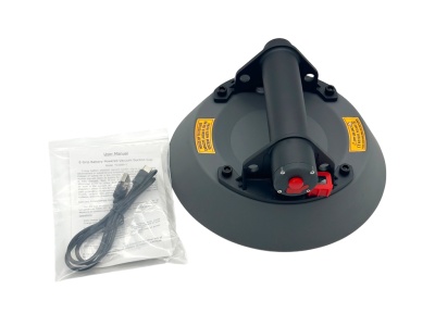 Аккумуляторная (электрическая) присоска (стеклодомкрат) с авто подкачкой, для гнутого стекла, YG1689-1, г/п 120 кг