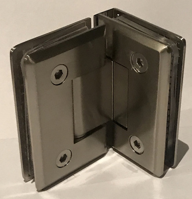 [ZM-304] Петля душевая (монтаж стекло-стекло 90°), цвет матовый хром SC