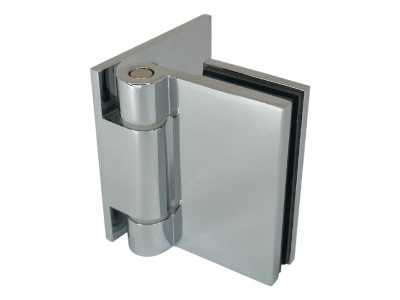 06410 31 Петля Wellness, стена-стекло 90°, открытие наружу, полированный хром, Гармания