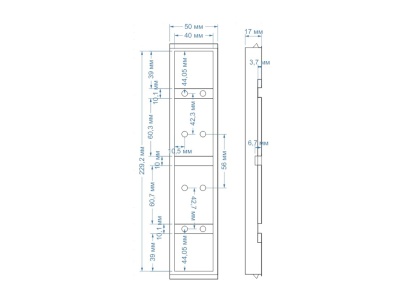 Трак конвейера в сборе (для транспортера), задний, для Bavelloni B75, MAX80 или VB500