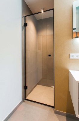 07812 65 Петля Milano Original, стена-стекло 90°, цвет матовый черный