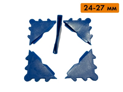 (Премиум) Защитные уголки для стекла, зеркал, металла, дерева, толщиной от 24 до 27 мм (упаковка 100 шт)