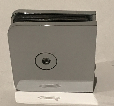 ZM-721-1, Коннектор стена-стекло, с 1 болтом, цвет полированный хром CP