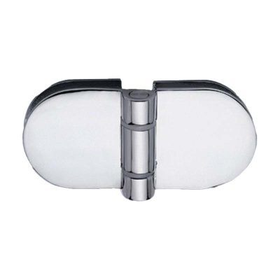 L-2412 Петля стекло-стекло, одностороннее открытие наружу на 180°, хром полированный