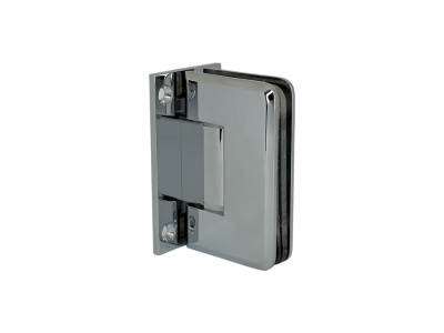 5219114 Петля Barcelona стекло/стена 90* с регулировкой, Т-образная с фаской, 8-12мм, полированный хром