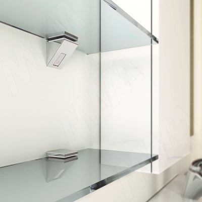 KALABRONE MINI Менсолодержатель для стеклянных полок 5 - 10 мм, хром