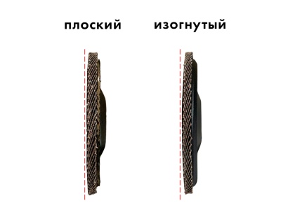 Изогнутый лепестковый круг для шлифовки стекла, D=100 мм