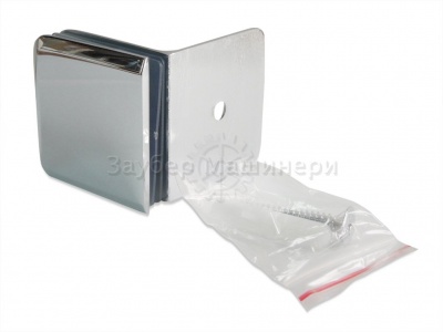 ZM-732, Коннектор стена-стекло 90°, цвет полированный хром CP