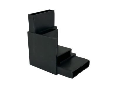 S001S-02 угловой коннектор - соединитель трека, матовый черный