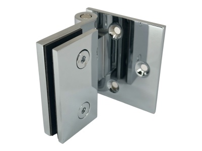 06410 31 Петля Wellness, стена-стекло 90°, открытие наружу, полированный хром, Гармания