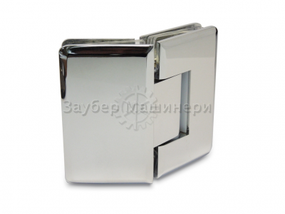 [ZM-302C] Петля душевая из латуни с регулир. 0 полож. (стекло-стекло 135°)