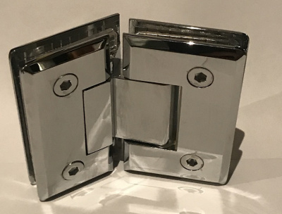 [ZM-302] Петля душевая (стекло-стекло 135°), цвет хром CP