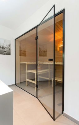 07812 65 Петля Milano Original, стена-стекло 90°, цвет матовый черный