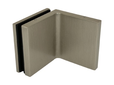 07490 55 Коннектор Milano Original, стена-стекло 90°, сатинированный никель, Германия