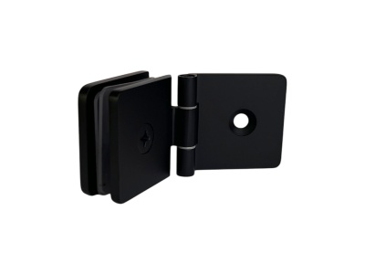 L-2547, Коннектор L-образный регулируемый стена-стекло, черный матовый ORB