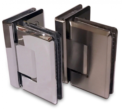 [ZM-304] Петля душевая (монтаж стекло-стекло 90°), цвет полированный хром CP