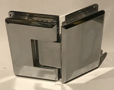 [ZM-302] Петля душевая (стекло-стекло 135°), цвет хром CP