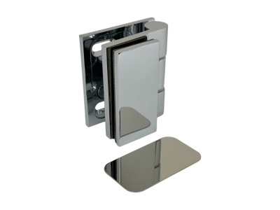 16411 31 Петля Wellness, стена-стекло 90°,левая, открытие внутрь, полированный хром, Германия