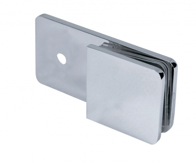 ZM-723, Коннектор стена-стекло 180°, цвет полированный хром CP