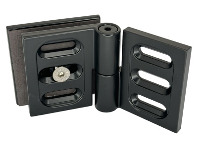 07195 81 Коннектор Milano Pur, стена-стекло 45° – 180° (с регулируемым углом), черный матовый, Германия