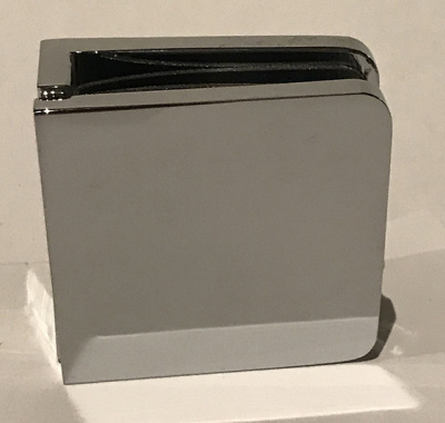 ZM-721, Коннектор стена-стекло, с 2-мя болтами, цвет полиров хром CP