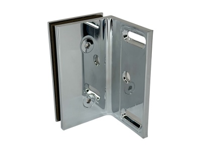 80482 31 коннектор Classtec Art стена-стекло 90°, полированный хром, Германия