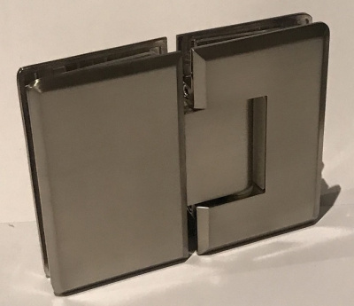 [ZM-303] Петля душевая (монтаж стекло-стекло 180°), цвет матовый хром SC