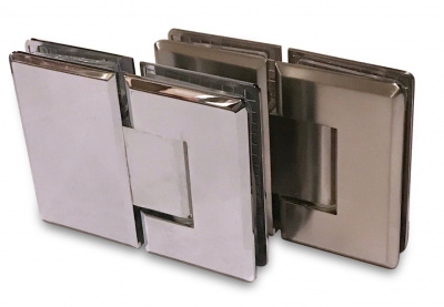 [ZM-303] Петля душевая (монтаж стекло-стекло 180°), цвет полированный хром CP