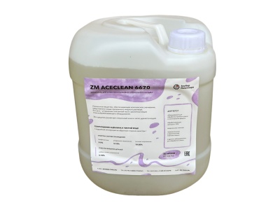ZM Aceclean 6670 - жидкость для очистки станков от стекольного шлама, канистра 20 литров