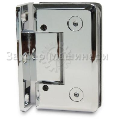 [ZM-305C] Петля душевая из латуни с регулир. 0 полож. (монтаж стена-стекло 90°)