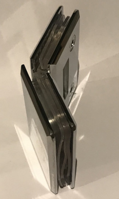 [ZM-302] Петля душевая (стекло-стекло 135°), цвет хром CP