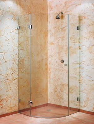 06860 31 Коннектор Atlantica стена-стекло 90° (с крышкой), полированный хром, Германия