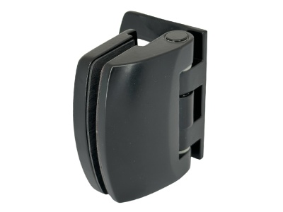 06512 81 Петля Atlantica, стена-стекло 90°, открытие наружу, матовый черный, Германия