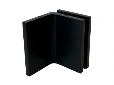 L-5302, Коннектор L-образный стена-стекло 90°, черный матовый ORB