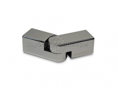 L-2745, Соединитель труба-труба, с произвольным углом 90°-180°, хром полированный