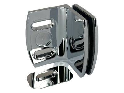 06860 31 Коннектор Atlantica стена-стекло 90° (с крышкой), полированный хром, Германия